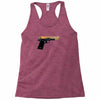 black gold gun pullover Racerback Tank