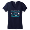I Love Someone with Ovarian Cancer to The Moon and Back to Infinity Women's V-Neck T-Shirt