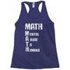 math mental abuse to humans Racerback Tank