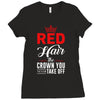 red hair the crown you never take off Ladies Fitted T-Shirt