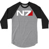 mass effect n7 logo 3/4 Sleeve Shirt