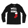 well hung endowed christmas stocking funny Long Sleeve Shirts