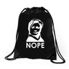nope Drawstring Bags