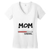 mom loading Women's V-Neck T-Shirt
