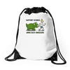 bring back dinosaurs Drawstring Bags