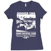 camp crystal lake summer 1980 Ladies Fitted T-Shirt