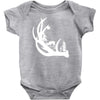 deer antler with buck forest Baby Bodysuit