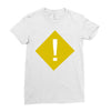 warning Ladies Fitted T-Shirt