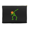 pumpkin skeleton dabbing Accessory Pouches