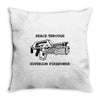 peace through superior firepower Throw Pillow