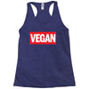 marvel logo parody vegan Racerback Tank