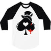 poker hat ace of spades 3/4 Sleeve Shirt
