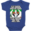 if it tastes like chicken, funny rude ideal birthday present Baby Bodysuit