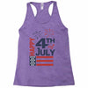 happy 4th of july Racerback Tank
