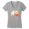 i give zero fox Women's V-Neck T-Shirt