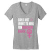 Girls Just Want to Have Fundamental Rights Women's V-Neck T-Shirt