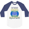 network engineer just like a re   men's 3/4 Sleeve Shirt