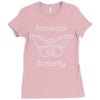 not so social butterfly Ladies Fitted T-Shirt