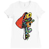 inside a mushroom Ladies Fitted T-Shirt