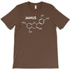 janus molecule funny retro tv utopia fashion science series T-Shirt