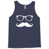 mustache glasses nerd Tank Top