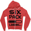 six pack loading Zipper Hoodie