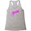 fuck love party Racerback Tank