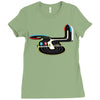 pedestrians vectorized Ladies Fitted T-Shirt