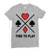time to play Ladies Fitted T-Shirt