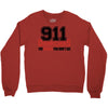 911 dispatcher heroes black logo Crewneck Sweatshirt