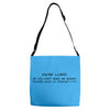 funny t shirt dear lord if you can't make me skinny Adjustable Strap Totes