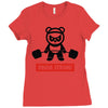 panda strong Ladies Fitted T-Shirt