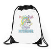 unicorns are born in november cute unicorn Drawstring Bags