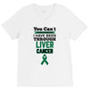 you can't scare or beat me i have been through liver cancer V-Neck Tee