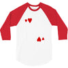 king of hearts playing card 3/4 Sleeve Shirt