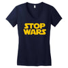 stop wars Women's V-Neck T-Shirt