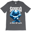 skinhead a way of life blue ideal birthday gift present. T-Shirt