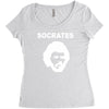 socrates brazil 70s football world cup legend retro Women's Triblend Scoop T-shirt