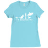 poker ~ fish to shark evolution ~ mens funny poker Ladies Fitted T-Shirt