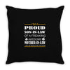 im a proud son in law Throw Pillow