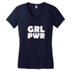 girl power Women's V-Neck T-Shirt