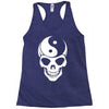 yin yang skull Racerback Tank