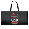There's This Boy Who Stole My Heart He Calls Me Momma Weekender Totes