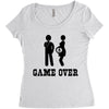 game over  funny pregnancy Women's Triblend Scoop T-shirt