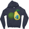 vegan world Zipper Hoodie