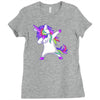 dabbing unicorn Ladies Fitted T-Shirt