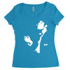 tom waits rock indie rock pop music Women's Triblend Scoop T-shirt