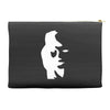 sax player lady face optical illusion Accessory Pouches