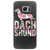 dachshund floral Samsung Galaxy S7 Edge