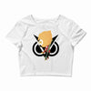 funny black gamming Crop Top